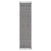 NAAR Guros Collection 2X8 White/White /Traditional Indoor/Outdoor Area Rug