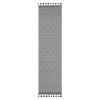 NAAR Guros Collection 2X8 Grey/White /Geometric Indoor/Outdoor Area Rug