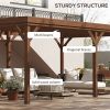 Outdoor Wooden Gazebo (Swiship-Ship) ( Prohibited by WalMart)