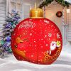 Christmas Ball 2Pcs Outdoor Decorations Extra Large PVC Balls With Joy Tree Hohoho Patterns