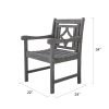 Renaissance Outdoor Patio Diamond Hand-scraped Hardwood Dining Armchair