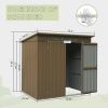Outdoor Storage Shed 6x4 FT, Metal Tool Sheds Storage House with Lockable Double Door, Large Bike Shed Waterproof for Garden, Backyard, Lawn