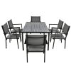 U-Style High-quality Steel Outdoor Table and Chair Set, Suitable for Patio, Balcony, Backyard.