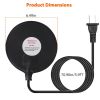 6.49in Bird Bath Deicer Outdoor Winter Water Heater Thermostatically Controlled Ice Melting Mat IPX8 Waterproof Birdbath Heater for Patio Yard