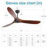 52 in. Indoor or Outdoor Matte Black Leaf Ceiling Fan Indoor Smart Ceiling Fan with 6 Speed Remote Control, DC Motor