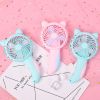 1PCS Manual Press Small Fan Hand Pressure Fan Personal Handheld Cartoon Mini Portable Hand Kids Girls Women Man Outdoor
