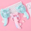 1PCS Manual Press Small Fan Hand Pressure Fan Personal Handheld Cartoon Mini Portable Hand Kids Girls Women Man Outdoor