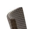 4 Piece Patio Rattan Conversation Set with Cozy Seat Cushions