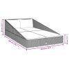 Garden Bed Brown 43.3"x78.7" Poly Rattan