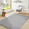 NAAR Guros Collection 6X9 White/Ivory /Medallion Indoor/Outdoor Area Rug