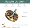52 Inch Indoor Modern Ceiling Fan Without Light 6 Speed Remote 3 Solid Wood Blade Reversible DC Motor For Indoor&Outdoor