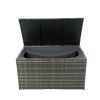 Outdoor Storage Box, 200 Gallon Wicker Patio Deck Boxes with Lid, Outdoor Cushion Storage for Kids Toys, Pillows, Towel
