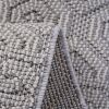 NAAR Guros Collection 6X9 White /Geometric Indoor/Outdoor Area Rug