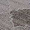 NAAR Guros Collection 8X10 White/Grey /Trellis Indoor/Outdoor Area Rug