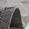 NAAR Guros Collection 6X9 White/Grey /Trellis Indoor/Outdoor Area Rug