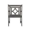 Renaissance Outdoor Patio Diamond Hand-scraped Hardwood Dining Armchair