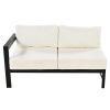 U-shaped multi-person outdoor sofa set, suitable for gardens, backyards, and balconies.
