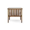 Outdoor 4-Seater Acacia Wood Chat Set with Coffee Table with Cushions, Teak and Beige