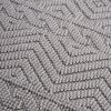 NAAR Guros Collection 6X9 White /Geometric Indoor/Outdoor Area Rug