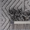 NAAR Guros Collection 8X10 Grey/White /Geometric Indoor/Outdoor Area Rug