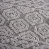 NAAR Guros Collection 6X9 Grey/White /Geometric Indoor/Outdoor Area Rug