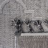 NAAR Guros Collection 6X9 White/Grey /Trellis Indoor/Outdoor Area Rug