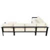 U-shaped multi-person outdoor sofa set, suitable for gardens, backyards, and balconies.