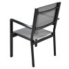 U-Style High-quality Steel Outdoor Table and Chair Set, Suitable for Patio, Balcony, Backyard.