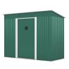 4.2'x9.1'ft Outdoor Storage Shed - Green