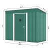 4.2'x9.1'ft Outdoor Storage Shed - Green