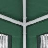 Party Tent with 4 Mesh Sidewalls Green 9.8'x9.8' HDPE
