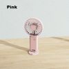 1pc Portable USB Chargeable Mini Fan; Handheld Fans With Base For Desktop; Outdoor Hand Hold Fan With Phone Holder