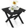 Outdoor Folding Side Table Foldable Weather-Resistant HDPE Adirondack Table