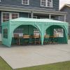 10 x 20 ft Heavy Duty Awning Canopy Pop Up Gazebo Marquee Party Wedding Event Tent with 6 Removable Sidewalls & Carry Bag