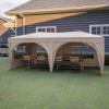 10 x 20 ft Heavy Duty Awning Canopy Pop Up Gazebo Marquee Party Wedding Event Tent with 6 Removable Sidewalls & Carry Bag