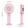 Portable USB Chargeable Mini Fan Handheld Fans with Base Summer Outdoor 3 Speed Adjustable Air Cooling Fan with Phone Holder