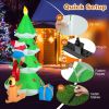 Happy Christmas Holiday Yard Decorations Inflatable W/ LED Lights