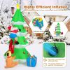 Happy Christmas Holiday Yard Decorations Inflatable W/ LED Lights