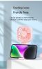 Mini handheld folding small fan big wind student office white collar indoor outdoor portable USB charging electric fan long life