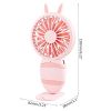 Handheld Mini Fan, Hand Fan, Portable USB Rechargeable Pocket Fan 350mAh, 3 Wind Modes, for Outdoor, Office, Travel Dropship