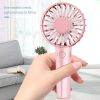 Portable USB Chargeable Mini Fan Handheld Fans with Base Summer Outdoor 3 Speed Adjustable Air Cooling Fan with Phone Holder