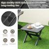 Outdoor Folding Side Table Foldable Weather-Resistant HDPE Adirondack Table
