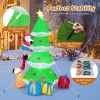 Happy Christmas Holiday Yard Decorations Inflatable W/ LED Lights