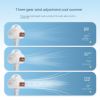 1Pc Portable Handheld Leaves USB Charging Octopus Strollers Fan Outdoor Bicycle Clip Fan