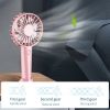 Portable USB Chargeable Mini Fan Handheld Fans with Base Summer Outdoor 3 Speed Adjustable Air Cooling Fan with Phone Holder