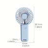 1pc Portable USB Chargeable Mini Fan; Handheld Fans With Base For Desktop; Outdoor Hand Hold Fan With Phone Holder