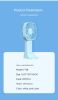 Mini handheld folding small fan big wind student office white collar indoor outdoor portable USB charging electric fan long life