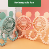 Luminous Portable Octopus Cart Fan; Outdoor Cart Fan; Infant 600 MAh USB Charging Handheld Home Electric Fan 3-speed