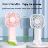 Mini handheld folding small fan big wind student office white collar indoor outdoor portable USB charging electric fan long life