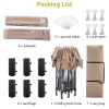 10 x 20 ft Heavy Duty Awning Canopy Pop Up Gazebo Marquee Party Wedding Event Tent with 6 Removable Sidewalls & Carry Bag